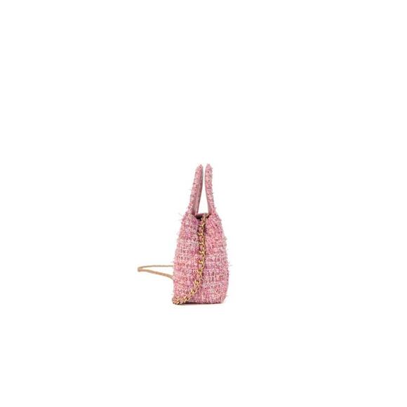 CHANEL Pink Tweed Kelly Bag C-A26160 - Picture 3 of 10